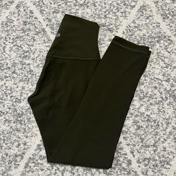 LULULEMON Align High Rise Pant 25” Dark Olive - Picture 1 of 7